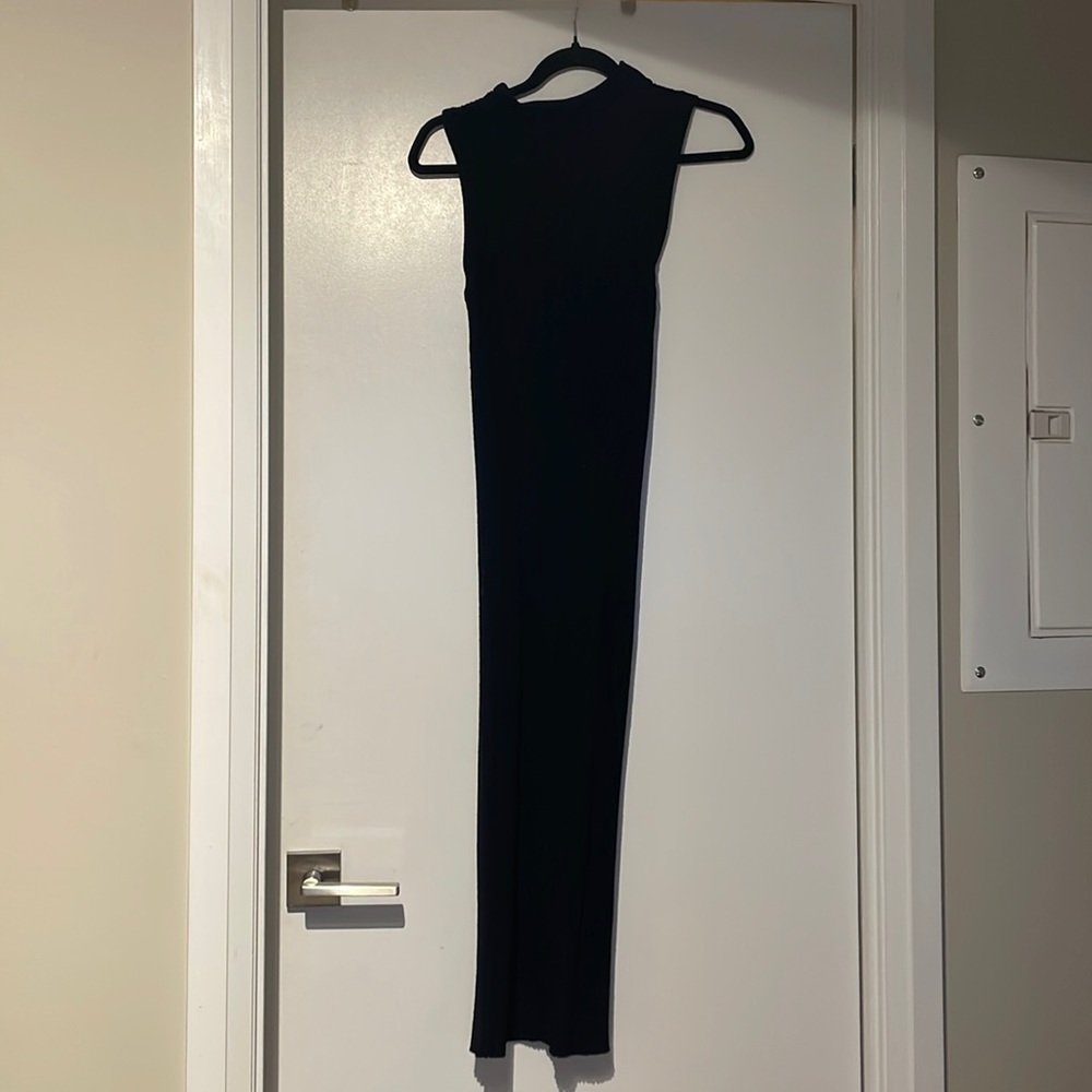 Ribbed turtleneck dress
